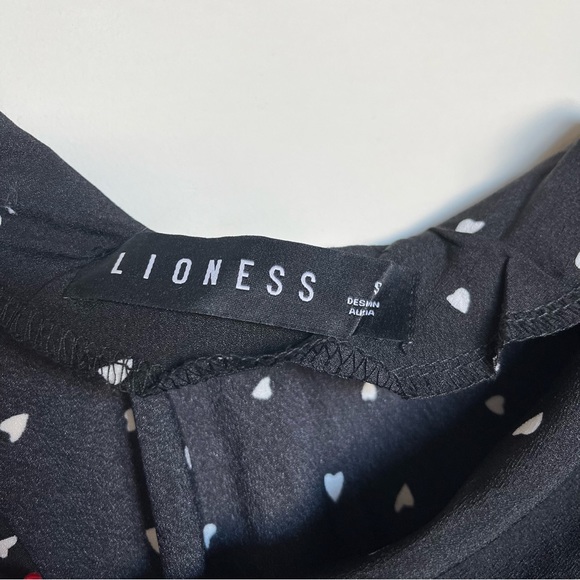 Lioness String Along Mini Dress Hearts Black - Picture 7 of 10